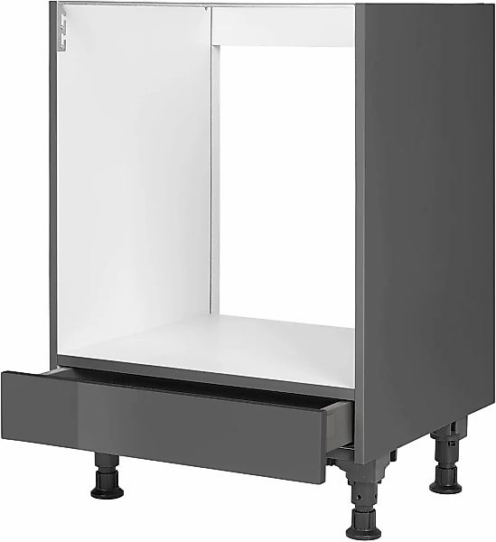 nobilia Herdumbauschrank ""Flash", vormontiert, mit höhenverstellbaren Sock günstig online kaufen