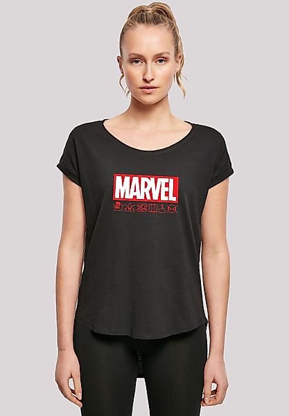 F4NT4STIC T-Shirt "Marvel Logo Waschsymbole" Print günstig online kaufen