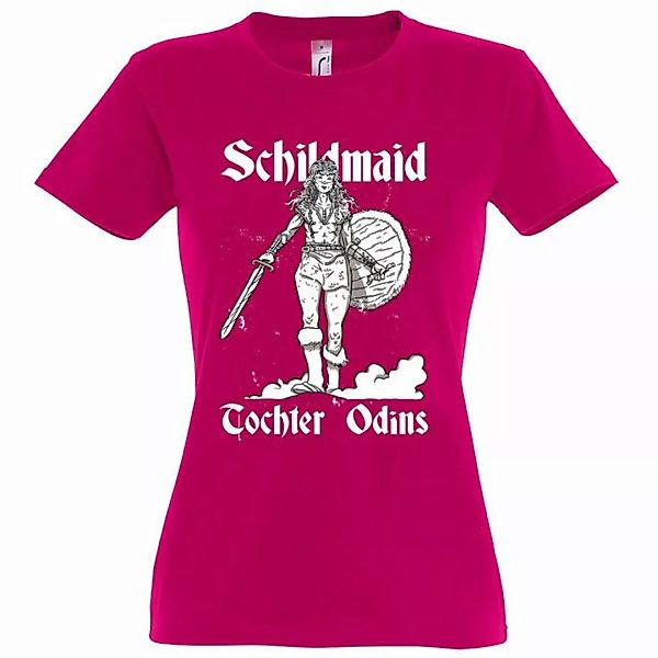 Youth Designz T-Shirt Schildmaid Tochter Odins Damen Shirt mit lustigem Fro günstig online kaufen