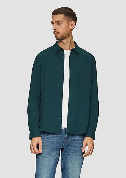 s.Oliver Langarmhemd Hemd Strukturiertes Hemd aus günstig online kaufen