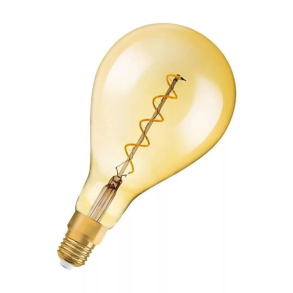 Osram LED Lampe ersetzt 28W E27 Birne - A60 in Gold 4W 300lm 2000K dimmbar günstig online kaufen