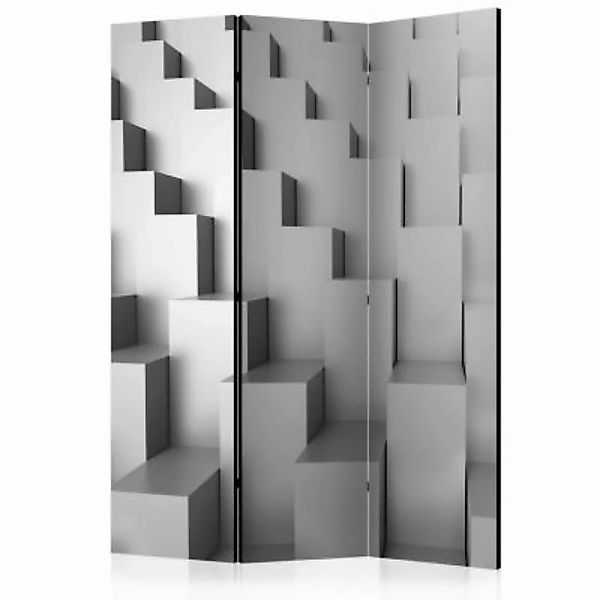 artgeist Paravent Temple of Abstraction [Room Dividers] weiß/grau Gr. 135 x günstig online kaufen