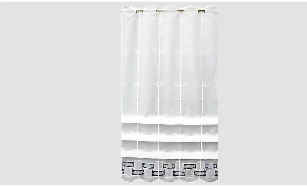 FLORENTINA Scheibengardine   ¦ grau ¦ Synthetik ¦ Maße (cm): B: 80 H: 175 G günstig online kaufen