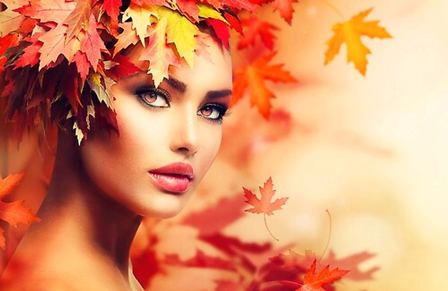 Papermoon Fototapete »AUTUMN WOMAN« günstig online kaufen