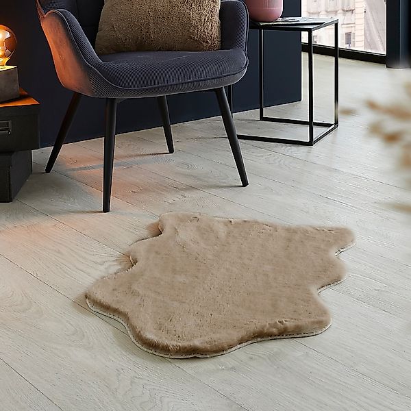 LUXOR living Fellteppich »Novara«, fellförmig, 30 mm Höhe, Kunstfell, weich günstig online kaufen