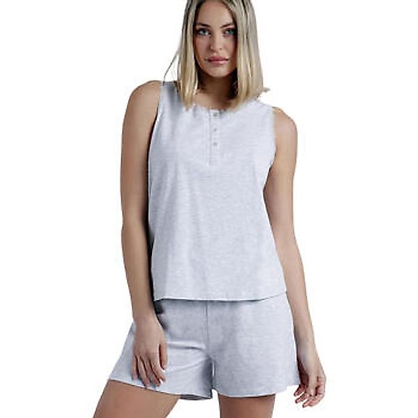 Admas  Pyjamas/ Nachthemden Pyjama Shorts Tank Top Romantic Grey günstig online kaufen