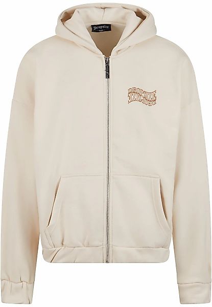 Dropsize Sweatjacke "Dropsize Herren Heavy Oversize Mirrored Logo Zip-Hoodi günstig online kaufen