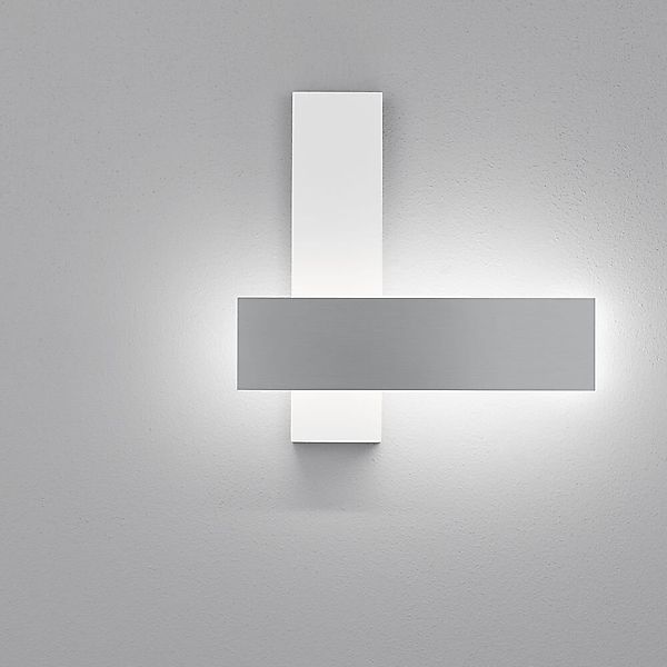 LED Wandleuchte Dex in Aluminium-poliert und Weiß-matt 11W 1260lm günstig online kaufen