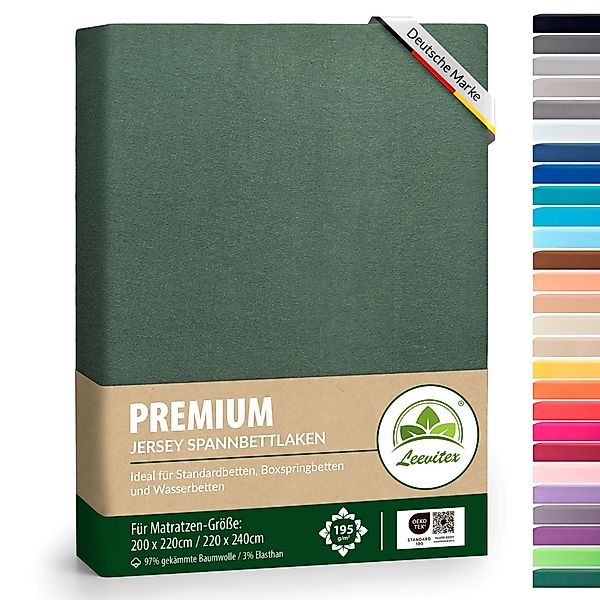 leevitex® Spannbettlaken Premium 195, Gummizug: Rundum, günstig online kaufen