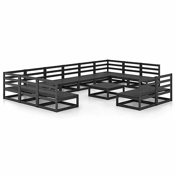 vidaXL 13-tlg Garten-Lounge-Set Massivholz Kiefer Modell 12 günstig online kaufen