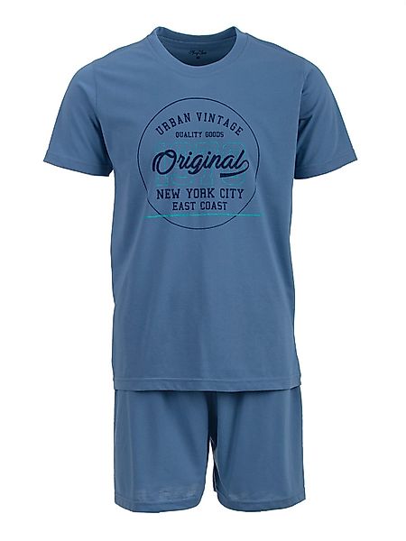 Henry Terre Schlafanzug Pyjama Set Shorty günstig online kaufen