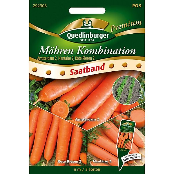 Quedlinburger Möhren-Kombination Saatband günstig online kaufen