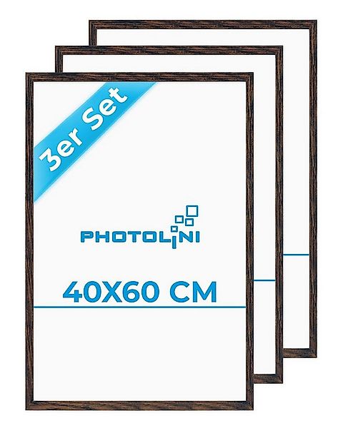 PHOTOLINI Bilderrahmen 3er Set 40x60 cm Poster-Rahmen, zum Aufhängen, für 3 günstig online kaufen