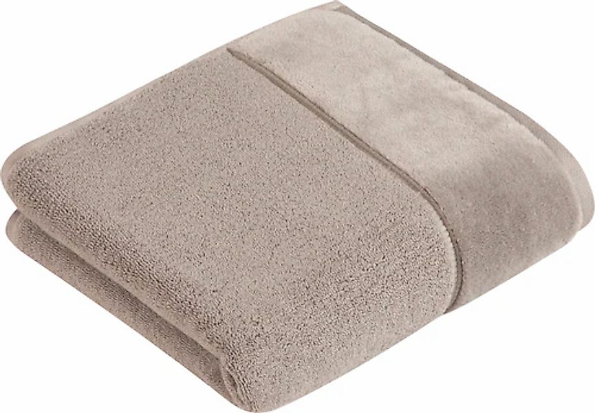 Vossen Handtuch »Pure« Baumwolle & VEGAN, mit eleganter Veloursbordüre günstig online kaufen