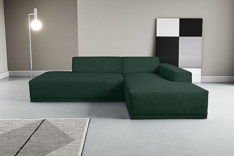 WERK2 Ecksofa »Apollo, hoher Sitzkomfort, aktuelles Design, Breite 264cm, L günstig online kaufen