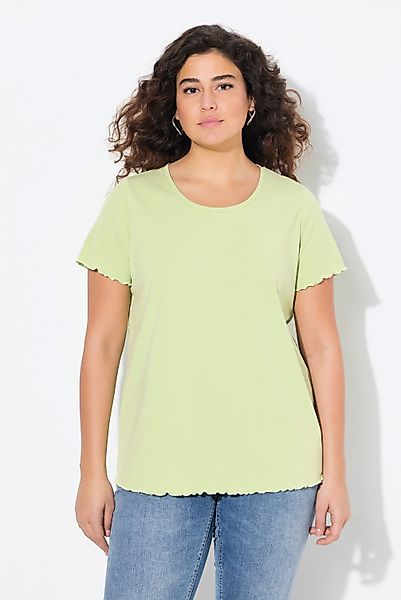 Ulla Popken T-Shirt T-Shirt Rippjersey Classic günstig online kaufen
