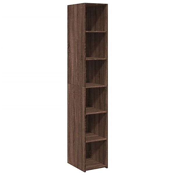 vidaXL Highboard Braun Eichen-Optik 30x41x185 cm Holzwerkstoff 846417 günstig online kaufen