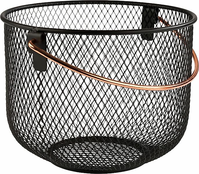 APS Brotkorb 1 Stk. tlg. Griff in Kupferoptik, auch für Obst, Ø 21 cm günstig online kaufen