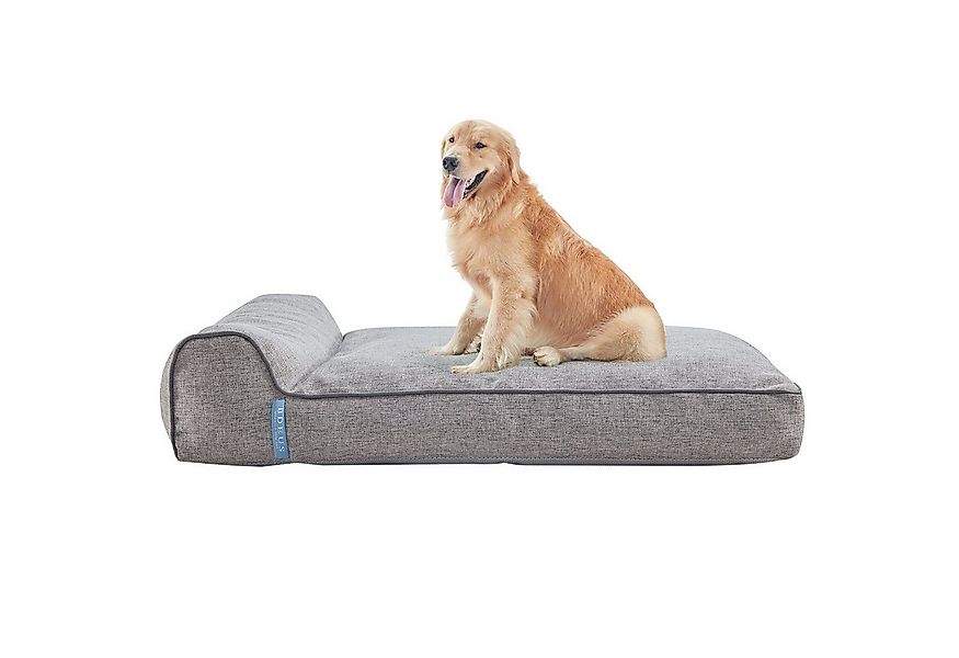 TopMeow Tierbett Orthopädisches Hundebett mit Kopfstütze, Polyester, waschb günstig online kaufen