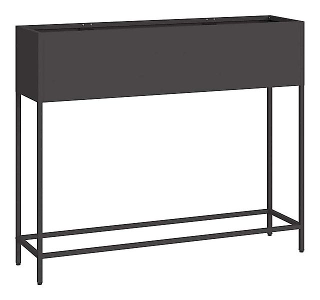 vidaXL Hochbeet Hochbeet Gartenpflanzer Schwarz 100 x 26 x 82 cm Stahl (1 S günstig online kaufen