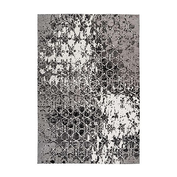 MeGusta Flachflor Teppich Modern Grau Baumwolle 120x170 cm Claudia günstig online kaufen