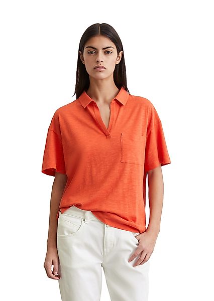 Marc O'Polo Poloshirt aus Organic Cotton-Viskose-Mix günstig online kaufen