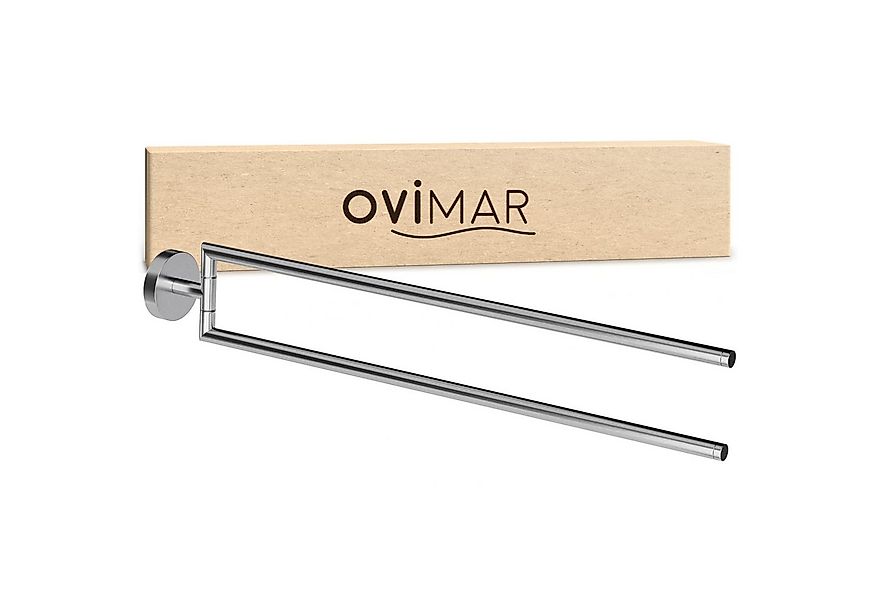 ovimar Doppelhandtuchhalter Lodbjerg, aus Edelstahl in Silber zur Zum Bohre günstig online kaufen