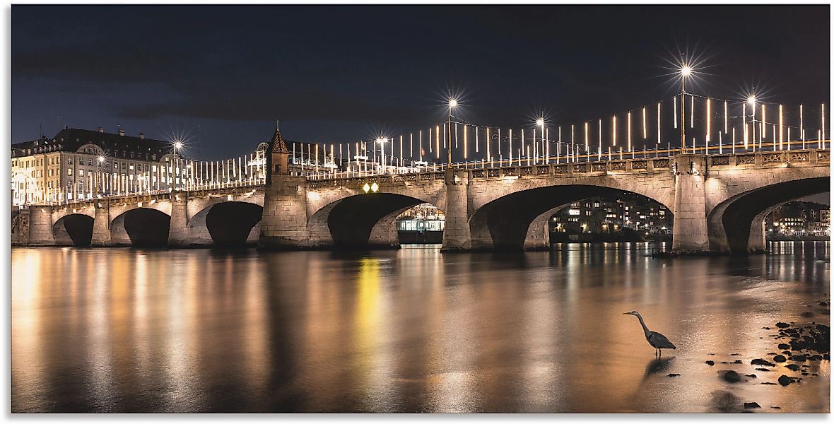 Artland Alu-Dibond-Druck "Die Mittlere Rheinbrücke", Brücken, (1 St.), für günstig online kaufen