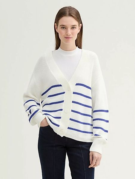 TOM TAILOR Denim Cardigan Strick Cardigan mit V-Ausschnitt günstig online kaufen