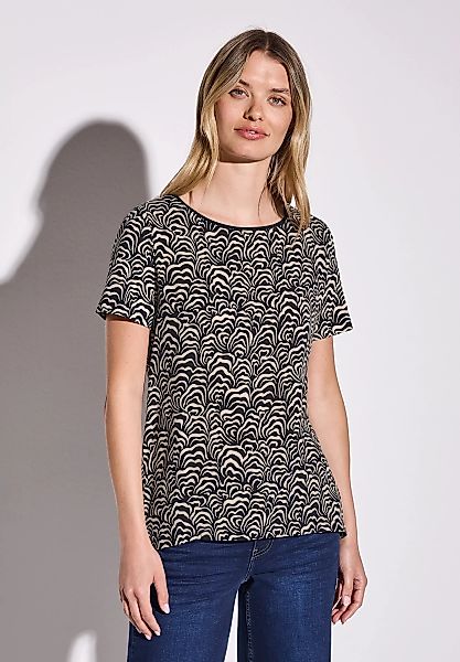 STREET ONE T-Shirt, aus softem Materialmix günstig online kaufen