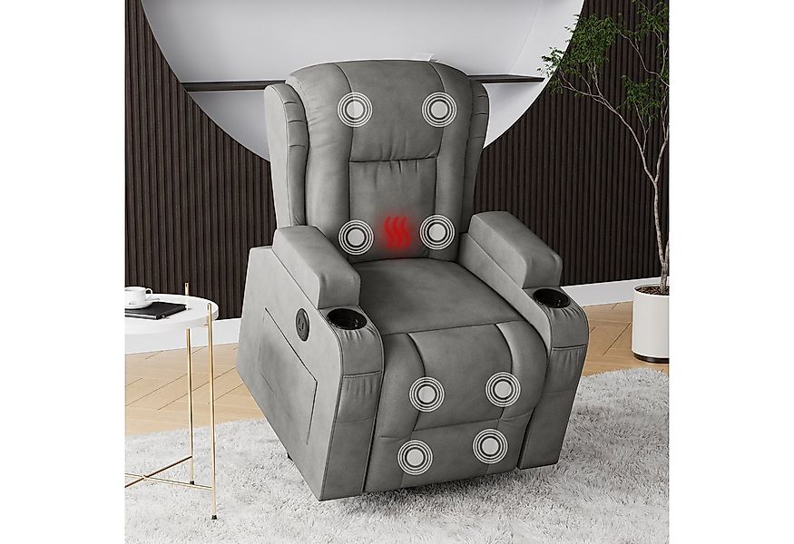 PXloue Massagesessel TV-Sessel Elektrisch Massage Relaxsessel Schlafsessel günstig online kaufen