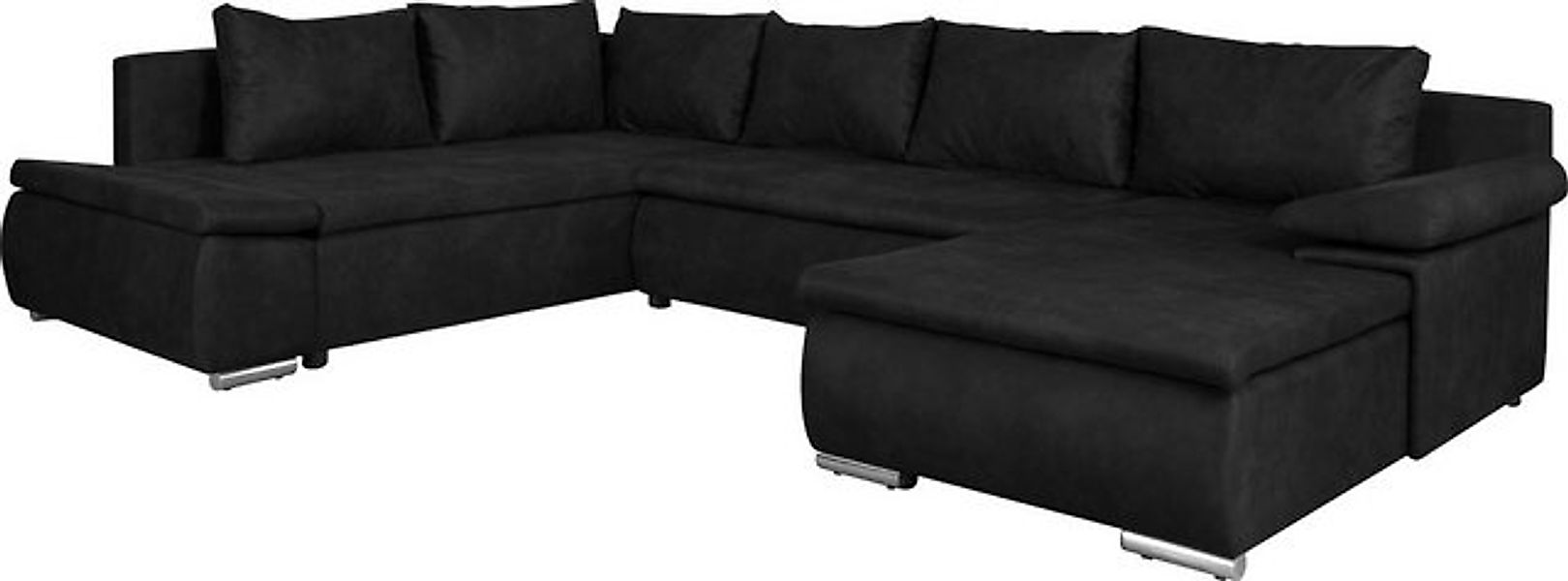Home affaire Wohnlandschaft Acra U-Form, mit Bettfunktion und Bettkasten, i günstig online kaufen