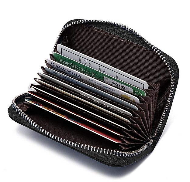 Fomax Geldbörse aus Leder, elegantes Kartenetui 100% Echtleder, Etui für vi günstig online kaufen