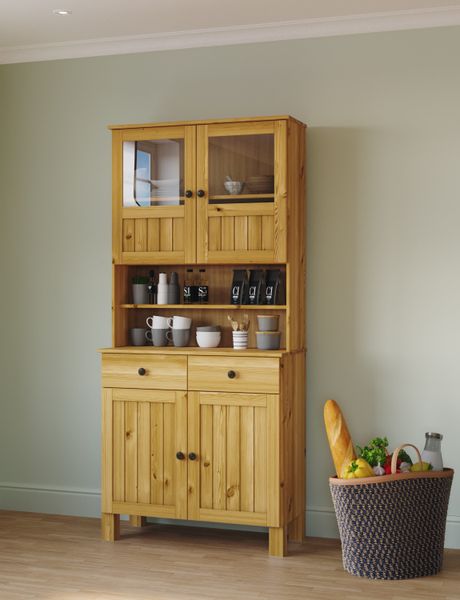 Home affaire Küchenbuffet "Alby2" Mit Metallgriffen, Breite 85 cm günstig online kaufen