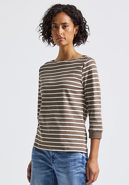 STREET ONE 3/4-Arm-Shirt, aus reiner Baumwolle günstig online kaufen