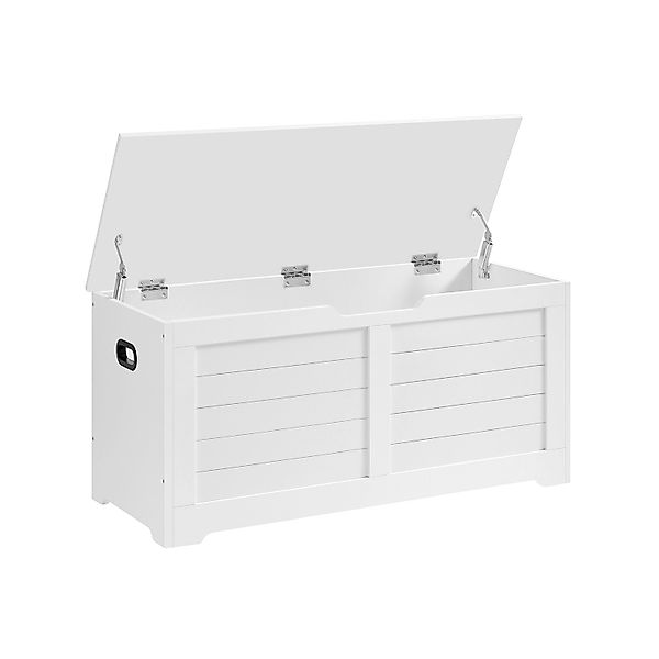 Vasagle Sitzbank mit Stauraum 40 cm x 100 cm x 46 cm Weiß günstig online kaufen