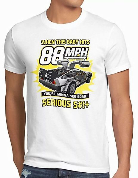 style3 T-Shirt 88mph delorean zukunft delorean zurück in die future back to günstig online kaufen