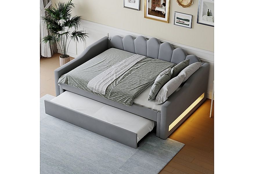 Flieks Daybett, Polsterbett Tagesbett 140x200cm mit Ausziehbett 90x190cm un günstig online kaufen