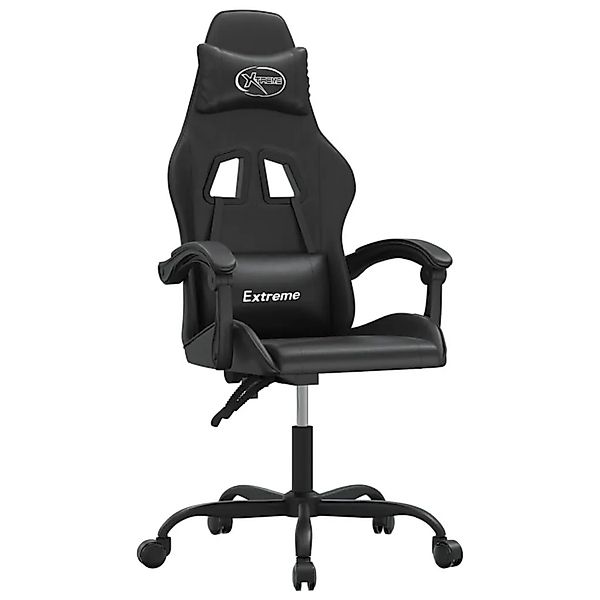 vidaXL Gaming-Stuhl Drehbar Schwarz Kunstleder 349575 günstig online kaufen
