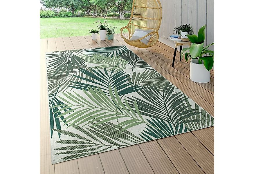 Paco Home Teppich Ostende 534, rechteckig, Höhe: 4 mm, Flachgewebe, Motiv P günstig online kaufen