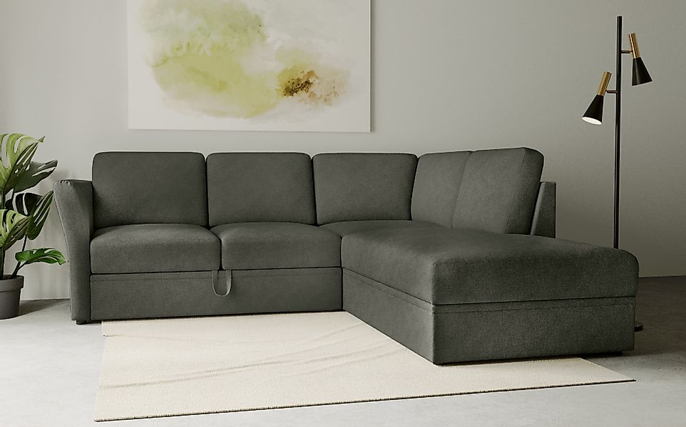 Home affaire Ecksofa »Lavars, L-Form, Schlafsofa«, mit Bettfunktion und Sta günstig online kaufen