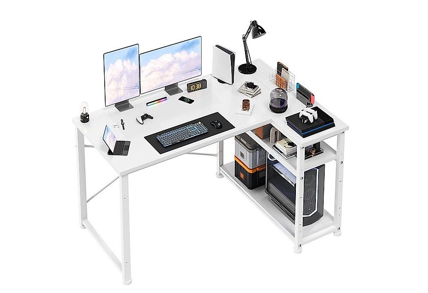 HOMALL Computertisch Eckschreibtisch Reversibel L Förmiger Schreibtisch mit günstig online kaufen