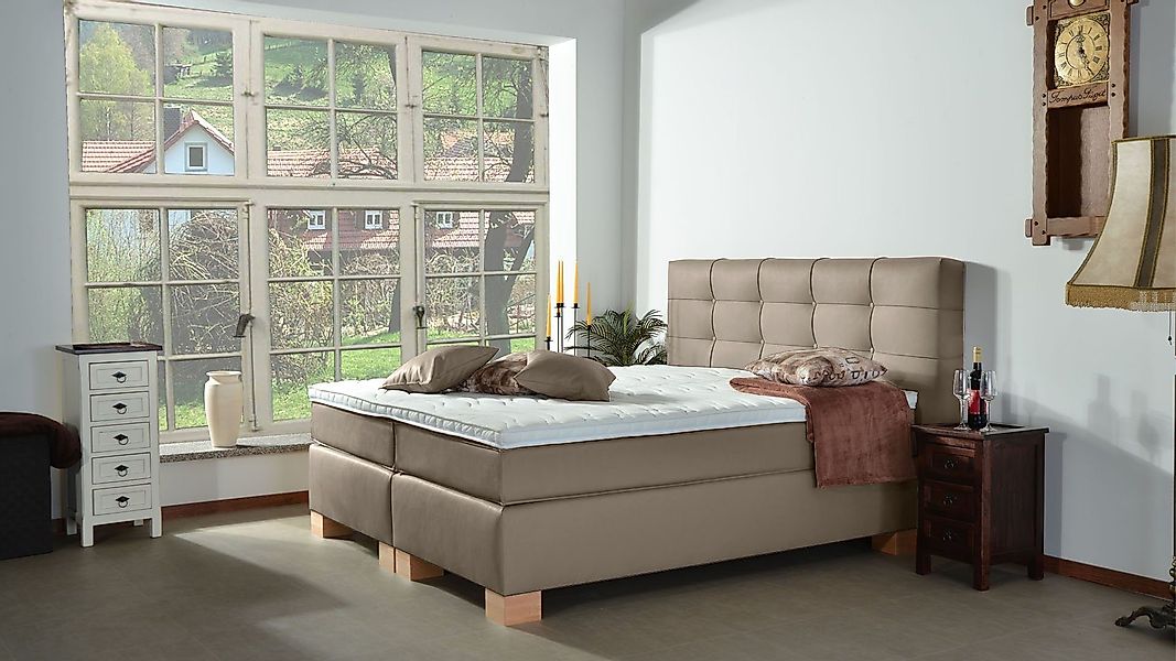 Meisterbetten Boxspringbett Wera (7-Zonen Taschenfederkernmatratzen, Komfor günstig online kaufen
