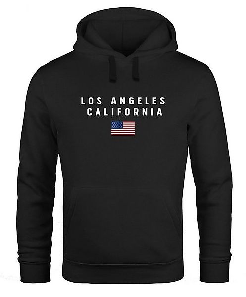 Neverless Hoodie Hoodie Herren Bedruckt Schriftzug California Los Angeles U günstig online kaufen