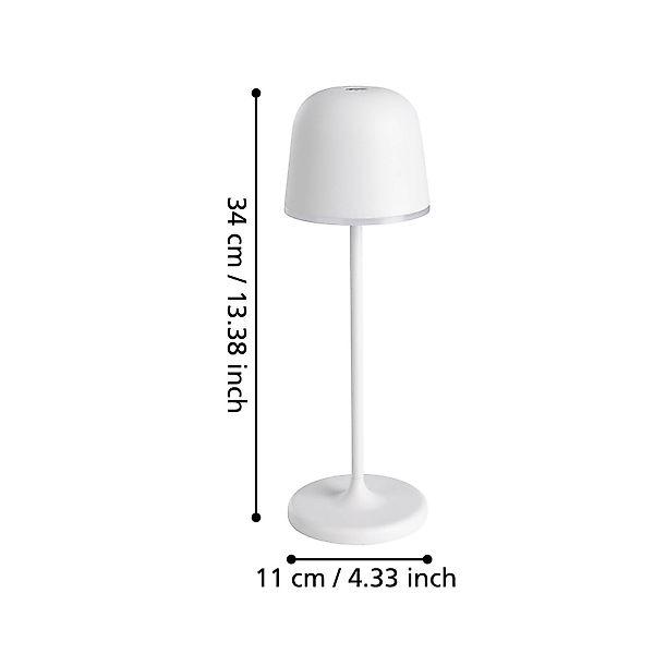 EGLO Tischleuchte »MANNERA«, 1 flammig, Leuchtmittel LED-Modul   LED wechse günstig online kaufen