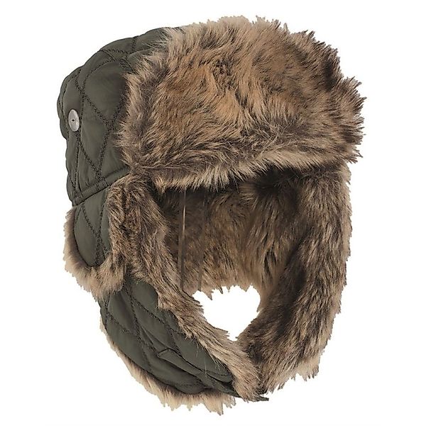 Mil-Tec Fellimitatmützen WINTERMÜTZE M. KUNSTPELZ oliv günstig online kaufen