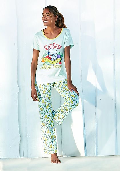 Peanuts Pyjama 2 Stk. mit Snoopy-Print günstig online kaufen