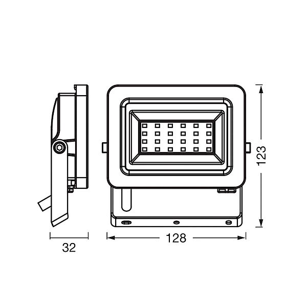 OSRAM LED-Strahler Floodlight EA, 5 W, IP65, schwarz, Alu günstig online kaufen