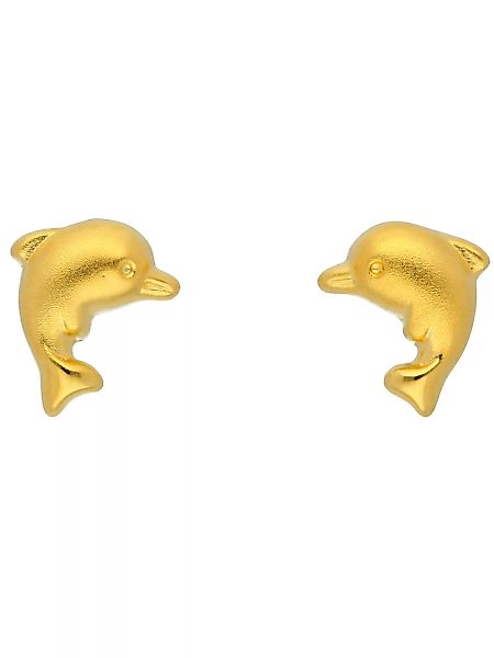 Adelia´s Paar Ohrhänger "585 Gold Ohrringe Ohrstecker Delphin", Goldschmuck günstig online kaufen