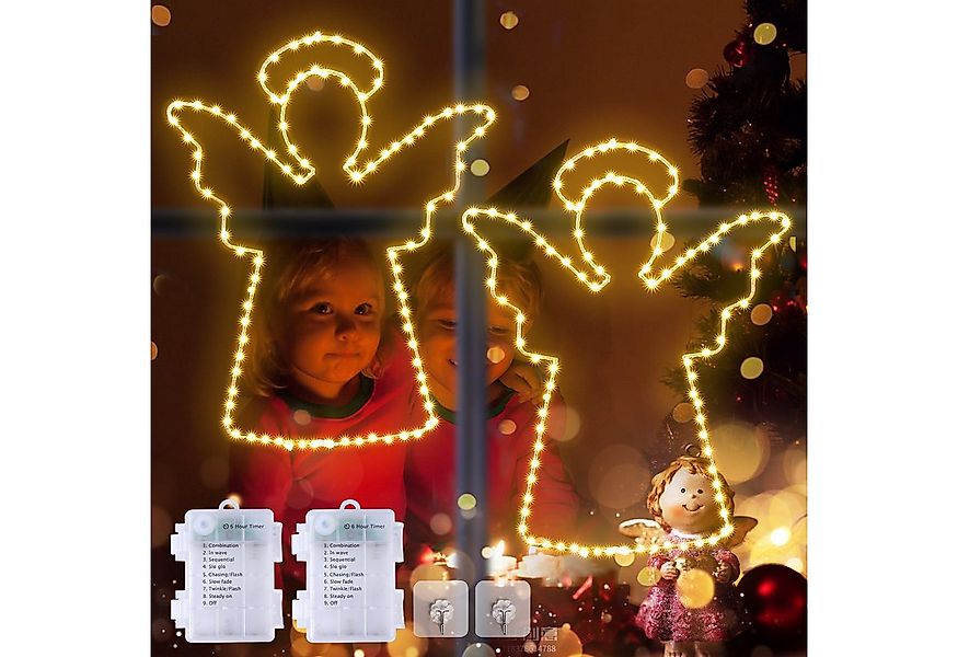 Elegear LED-Lichterkette Led weihnachtsdeko für fenster, innen/außen, weihn günstig online kaufen